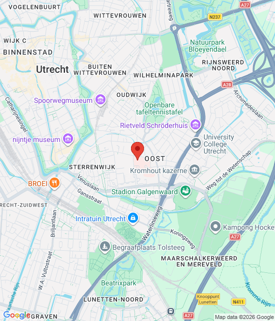 Google maps afbeelding voor Dienstapotheek Utrecht