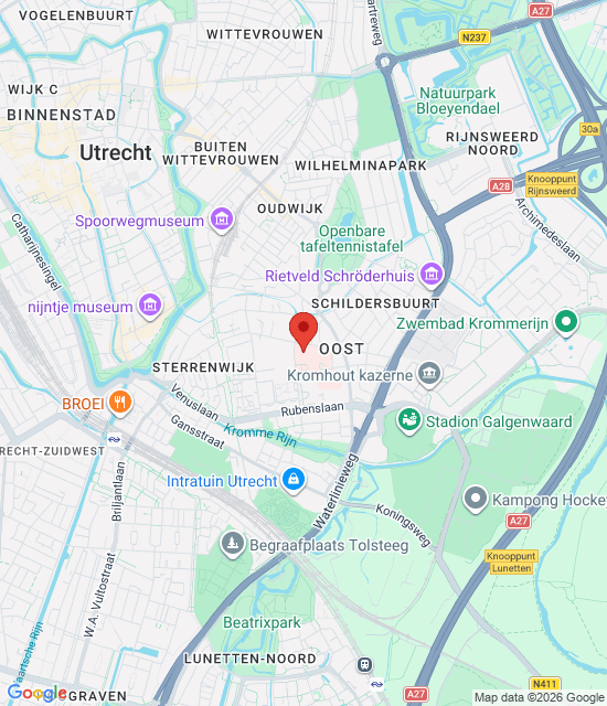 Google maps afbeelding voor Dienstapotheek Utrecht
